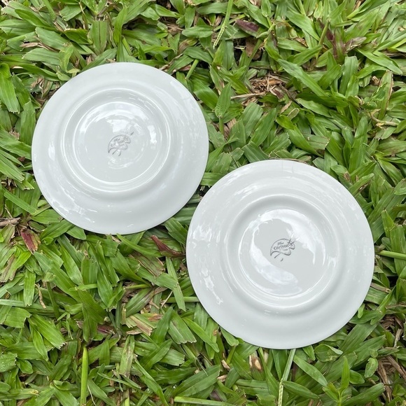 Vintage Carlton Fine China Saucers Set of 2 - Picture 5 of 10